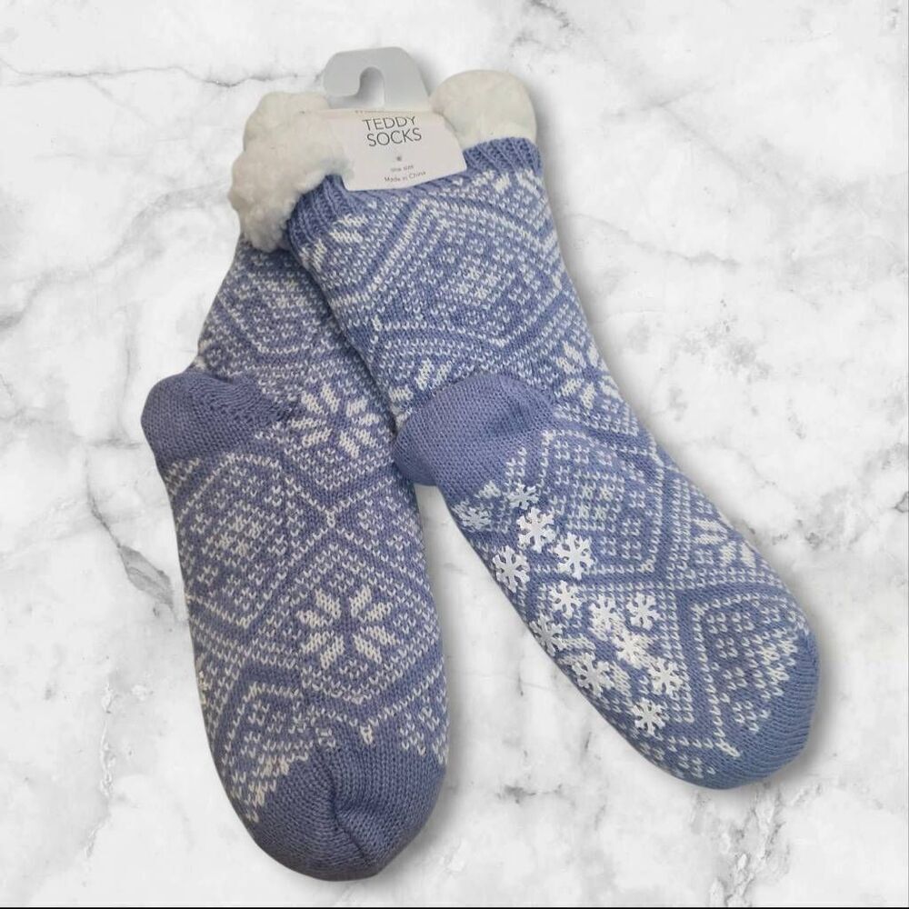 Teddy Sock Slippers One Size